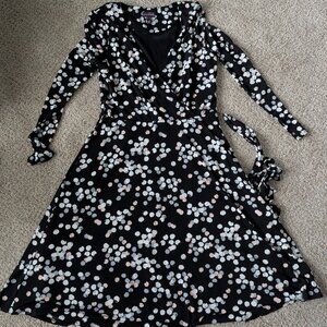 EUC Long Tall Sally Faux Wrap Dress, 12 Tall (US 12)